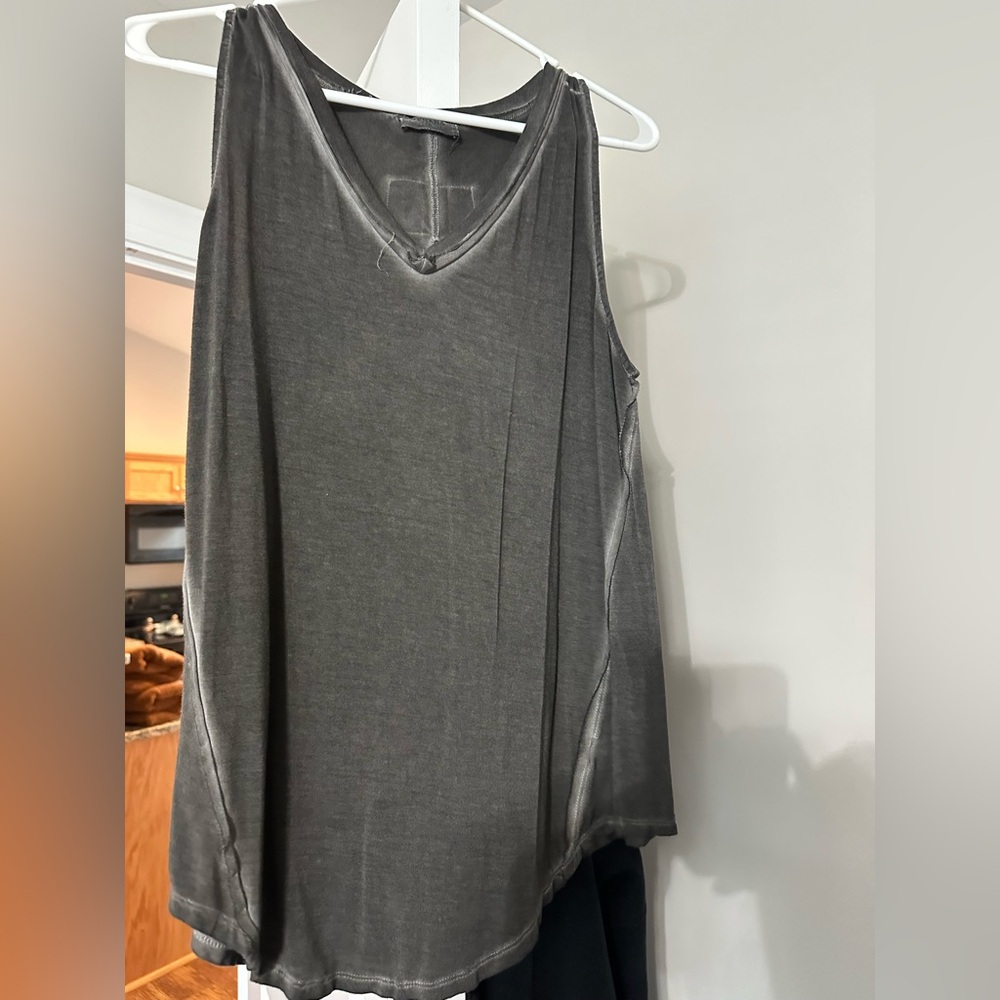 NaNa Gray Sleeveless Tank Top